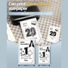 Phomemo M03 Mini Thermal Printer printing thermal stickers in different sizes