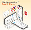 Phomemo M421 label printer with a multifunctional, free app supporting multiple languages and features for easy label creation.