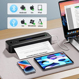 Phomemo M832 Bluetooth portable printer supporting Bluetooth and USB connections