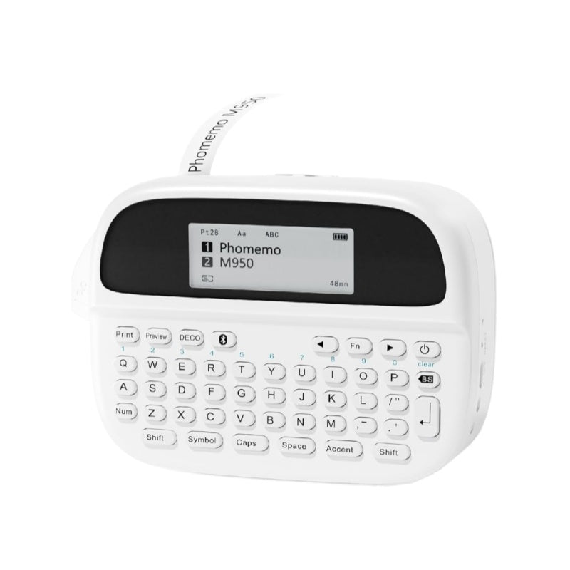 Phomemo M950 bluetooth label maker with keyboard