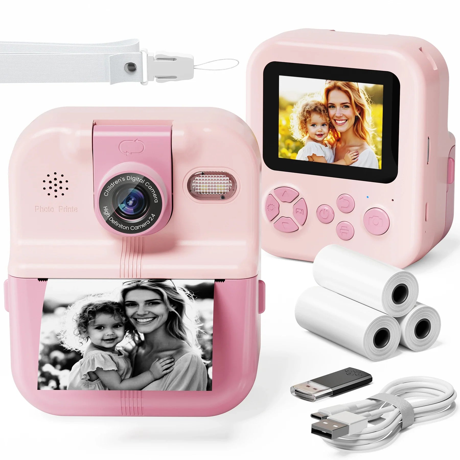Phomemo Instant Camera P02 Kids Camera Bluetooth Instant Print