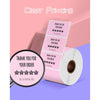 Phomemo 2.25¡±x1.25¡± Square Thermal Labels For Shipping Label Printer (Roll of 1000 Labels) clear printing