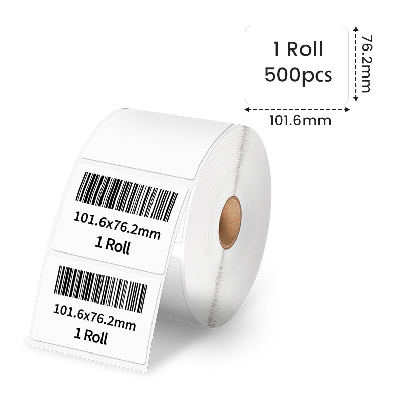 Phomemo 4”x3“ White Thermal Label For Shipping Label Printer