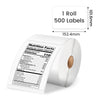 Phomemo Thermal Direct 4x6 Shipping Label (Roll of 500 Labels)