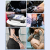 Phomemo TP83 Thermal Tattoo Printer printing various spiritual tattoo templates