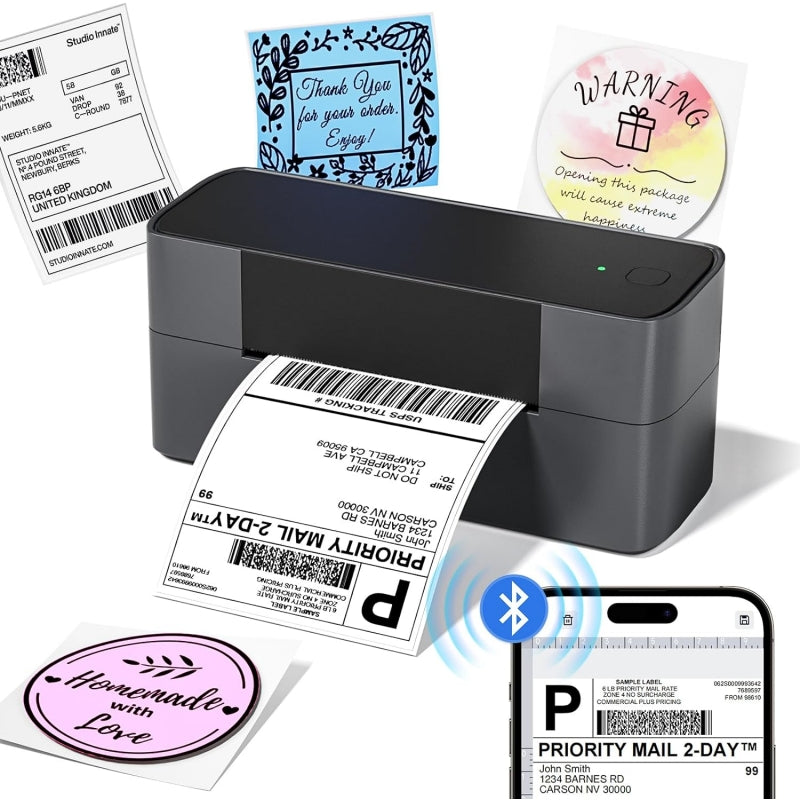 Phomemo PM245-BTZ Wireless Label Printer can print various thermal stickers