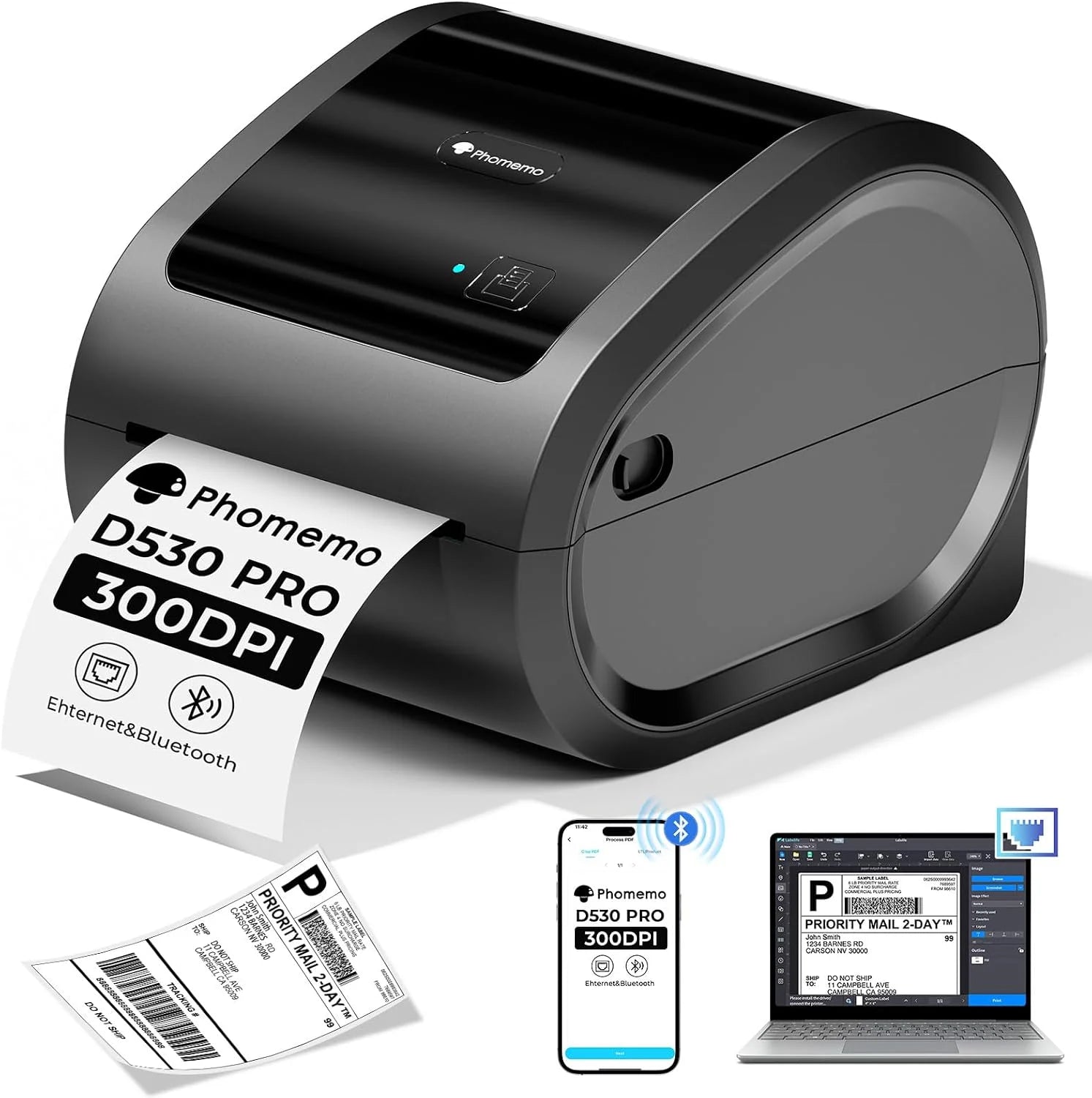 Phomemo D530Pro Versandetikettendrucker