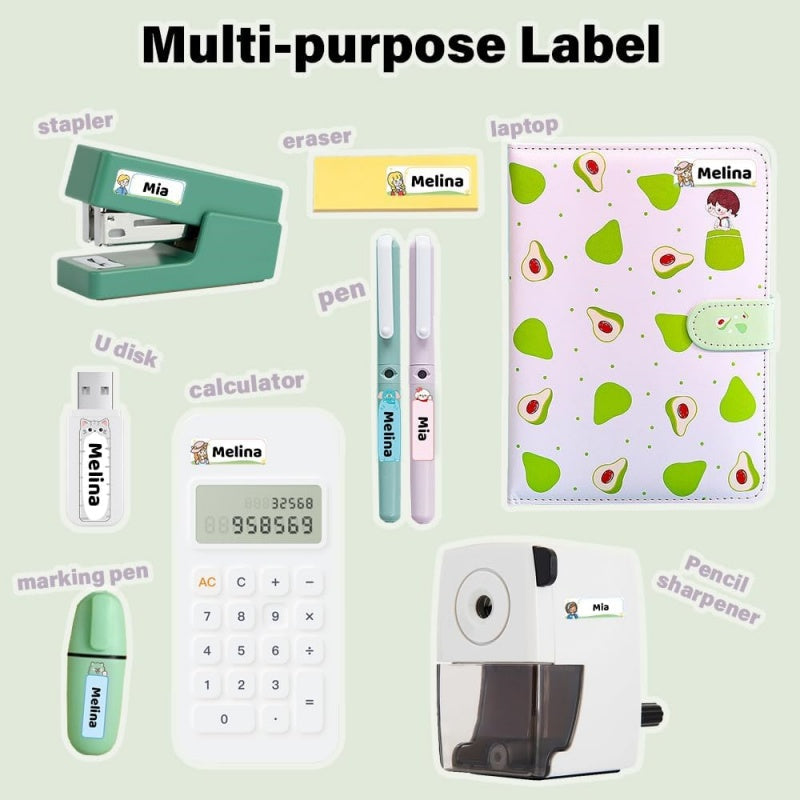 Phomemo 12x40mm Cat Pattern Label for D30/D35/Q30/Q30S