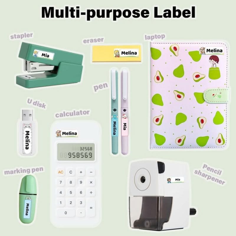 Phomemo 14x40mm Girl Pattern Label for D30/D35/Q30/Q30S