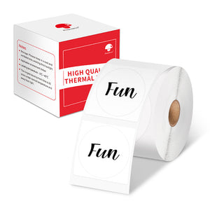 Phomemo ronde witte thermische etiketten voor M110/M120/M150/M200/M220/M221/M250/M421/M20Pro/M110N