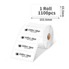 Phomemo 4¡±x2.5¡±  White Thermal  Sticker for Shippping Label Printer 1100