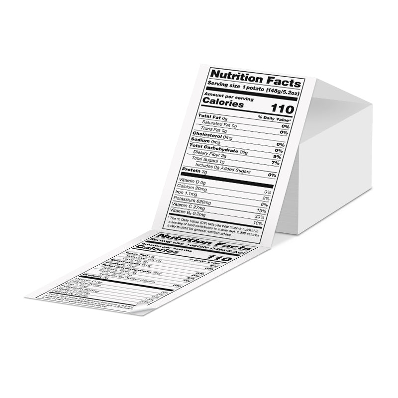 Phomemo 4''x 6'' Fan-Fold Thermal Direct Labels for Shipping Label Printer