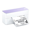 Purple Phomemo PM241-BT 4¡±x6¡± Shipping Label Printer printing a clear shipping label