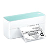 Green Phomemo PM241-BT 4¡±x6¡± Shipping Label Printer printing a clear shipping label
