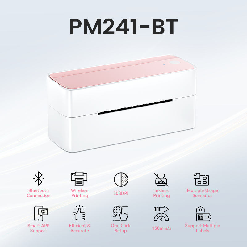 Phomemo PM241-BT Bluetooth Shipping Label Printer bt
