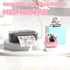 Phomemo 53mm Pattern Sticker 20-Year-Lasting Strawberry Milk Thermal Paper for T02/M02X/M832