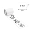 Dimension of Phomemo 15mm Black on White Sticker Paper for M02PRO/ M02S/ M03AS/M04AS - 6 Roll