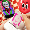 Phomemo 53mm Rose/Blue/Green on Transparent Sticker Thermal Paper for T02/M02X/M02/M02S/M02Pro/M03/M03AS/M04S/M04AS/M832丨3 Rolls