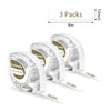Phomemo 12mmx2m Gold on White Satin Ribbon Label Tape for P12/P12PRO