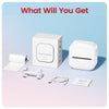 Phomemo T02 Inkless Mini Printer and its accessories