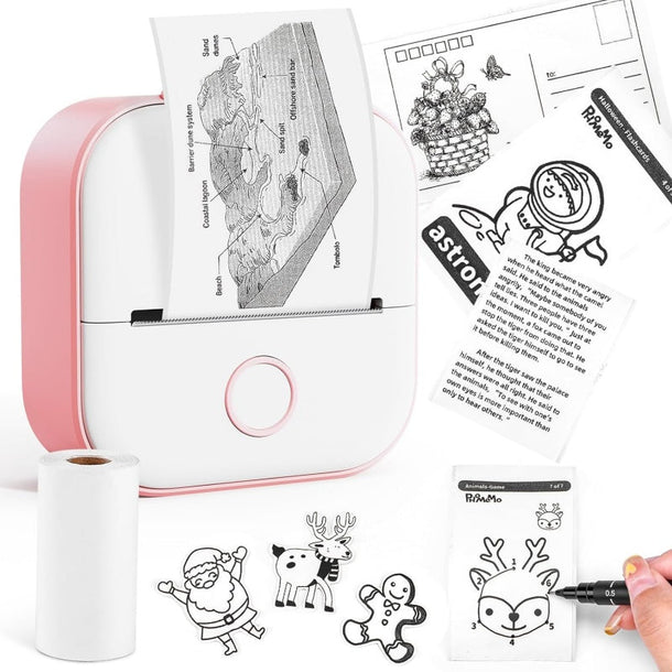 Mini inkless sticker printer