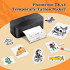 Phomemo TK32 Tattoo Maker Refill Pack,Includes 50pcs Tattoo&Transfer Papers and 8 Markers