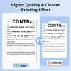 Phomemo Printer Paper, Higher Quality & Clearer Text Printing Comparison