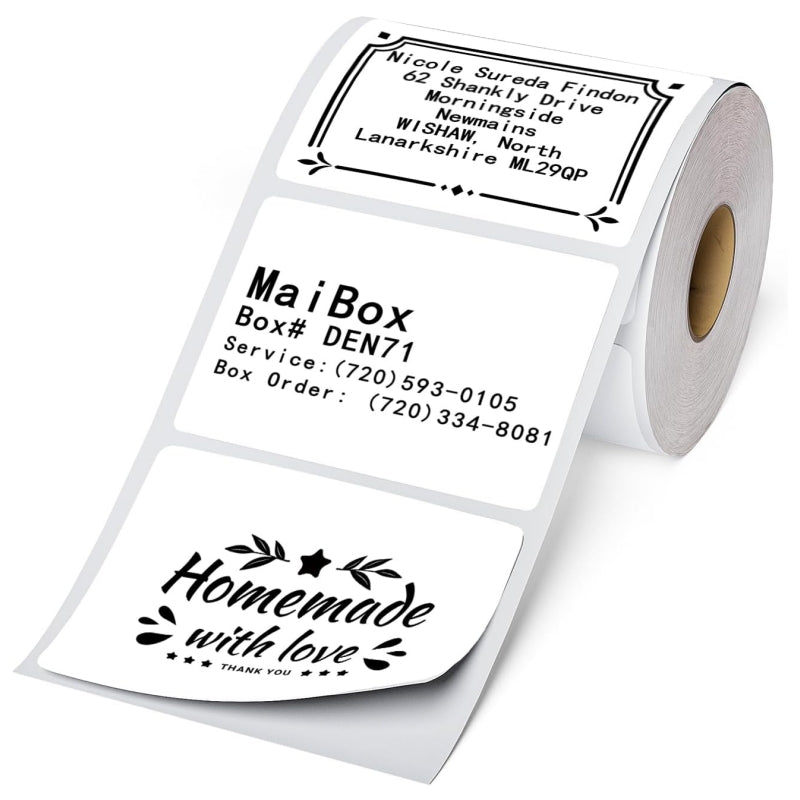 Phomemo 3“ x 2” 1240PCS Direct Thermal Shipping Labels