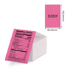 Phomemo 4¡±x6¡° Fanfold Direct Thermal Shipping Label (500 Labels) | Rose Red