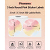Phomemo 3¡± Self-Adhesive Round Thermal Sticker Label for Shipping Label Printer round sticker labels