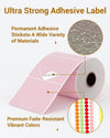 Phomemo ??3¡± Pink Heart Thermal Labels for Shipping Label Printer stong adhesive label
