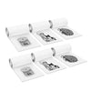 Phomemo 53mm Black on White Thermal Non-Adhesive Photo Paper for K22 Instant Camera | 6 Rolls