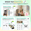 Phomemo TK20 Bluetooth Temporary Tattoo Printer with 40Pcs Temporary Tattoo Paper & 4 Markers - Phomemo