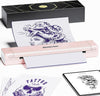 Phomemo TP81 (Aggiornata) Stampante Wireless per Stencil per Tatuaggi, Stampante Termica per Tatuaggi con 10 fogli di Carta da Trasferimento, Stampante per Tatuaggi per Artisti e Principianti, Compatibile con Tablet, Smartphone e PC